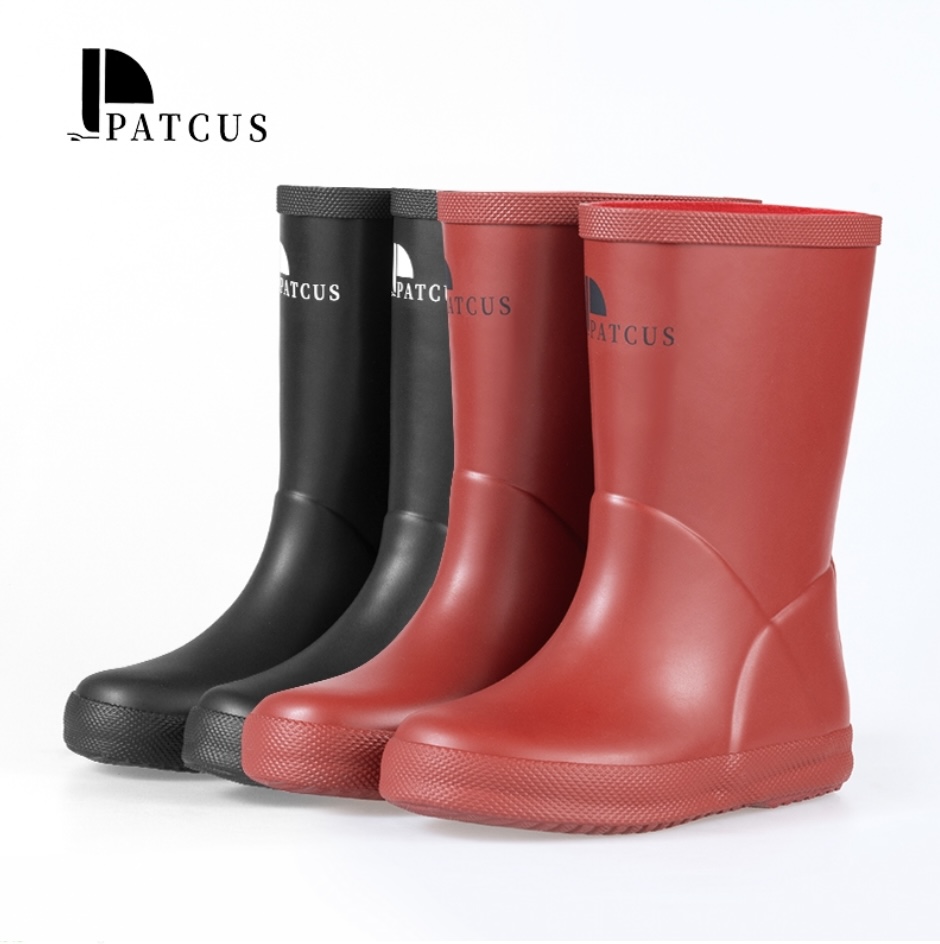 Operable Comfort‑Temperature Span for Solid‑Color Kids’ Rubber Boots image 1